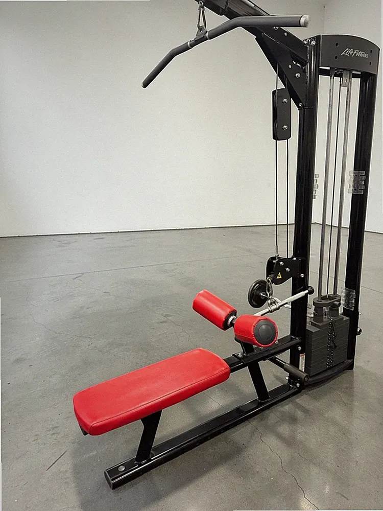Life Fitness Optima Series Lat Pulldown / Low Row Combo - Cleaned & Serviced