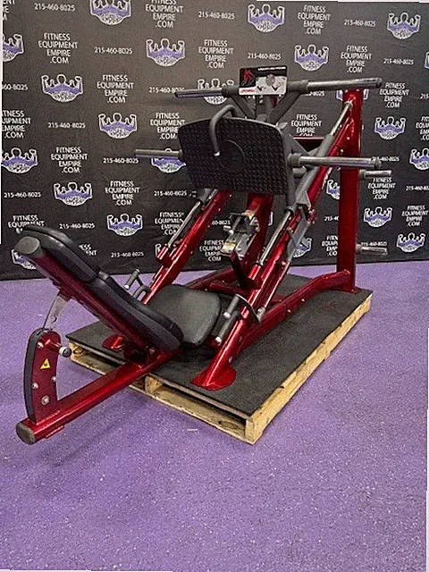 Life Fitness Signature Plate Load Linear Leg Press 4 Load Horns -BUYER PAYS SHIP