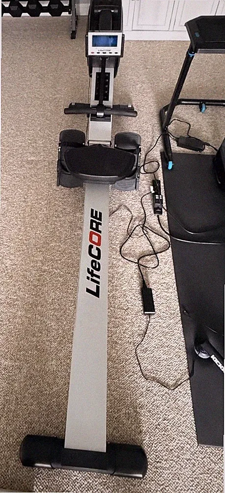 LifeCORE Fitness R100 Rowing Machine, Foldaway, Air Resistance, Digital Display