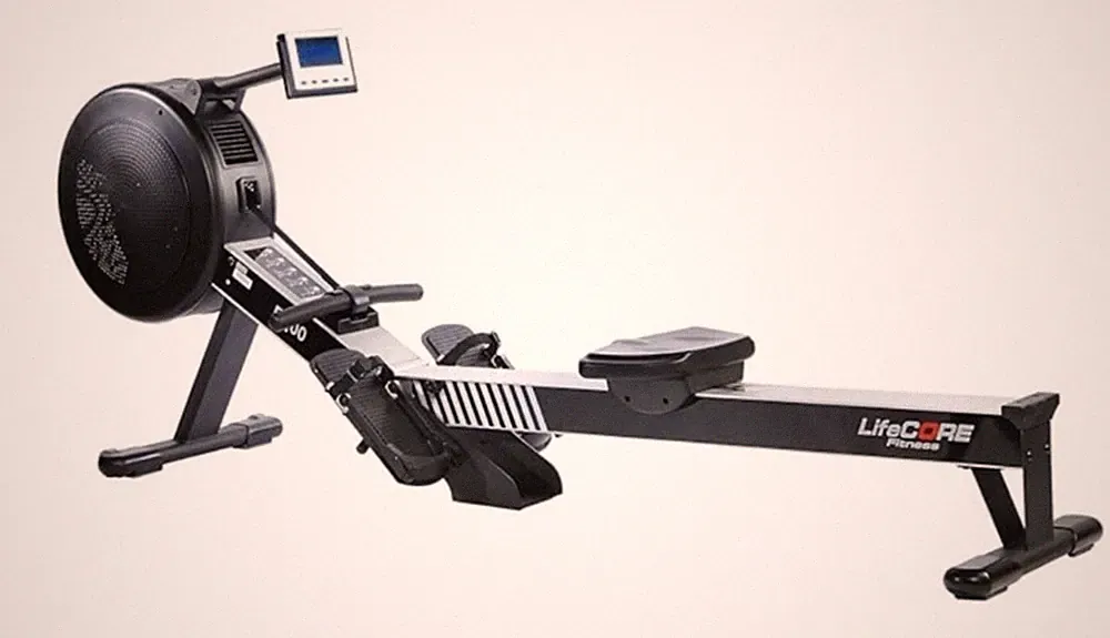 LifeCORE Fitness R100 Rowing Machine, Foldaway, Air Resistance, Digital Display