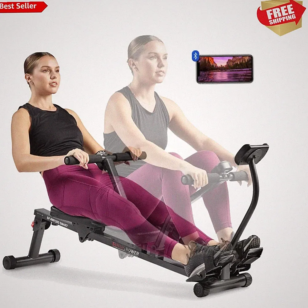 Lightweight Ergonomic Rowing Machine – 12 Resistance Levels for All Fitness