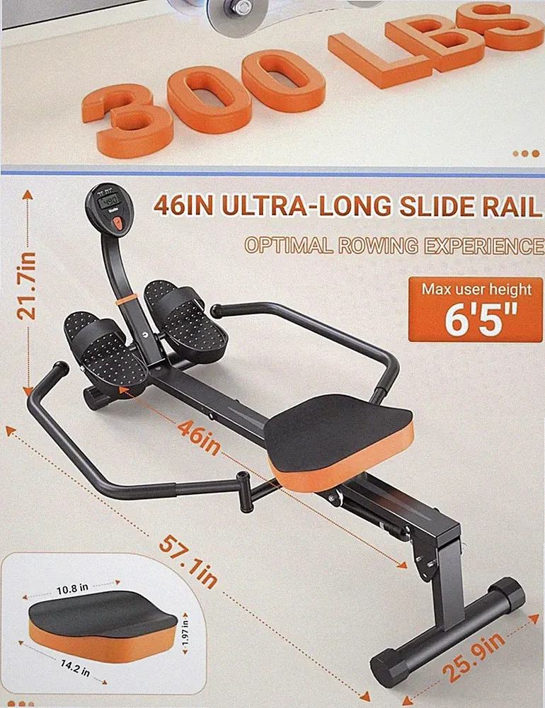 Local Pick Up Only, Niceday Rowing Machine,16Resistant Level 300Lb Capacit.