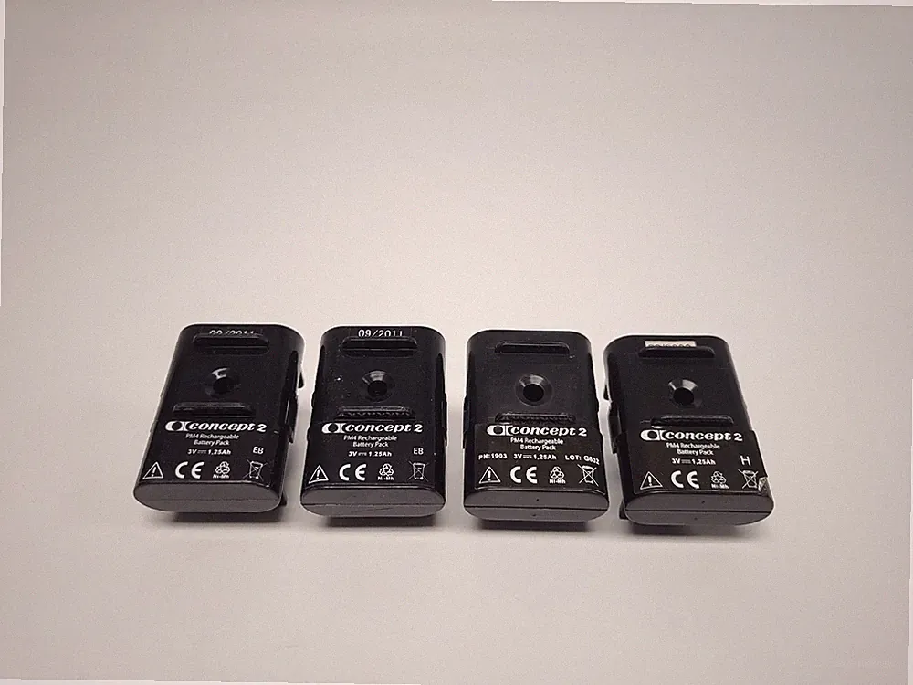 Lot of 4 Battery Pack for Concept2 PM4 Rowing Machine Monitor Parts (Untested)