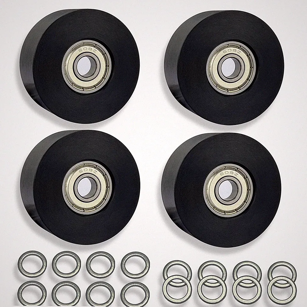 Machined Wheels Rollers Rowing Machine Water Rower Seat Attachment Bearing