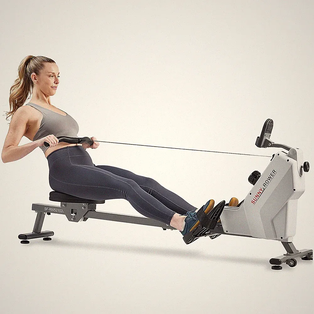 Magnetic Rower Smart Compact Full Body Cardio SF-RW521020 Black Sunny Health