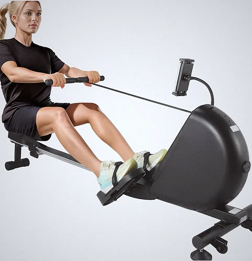 Magnetic Rowing Machine 16-Level Resistance Self Powered Rower for Home Gym