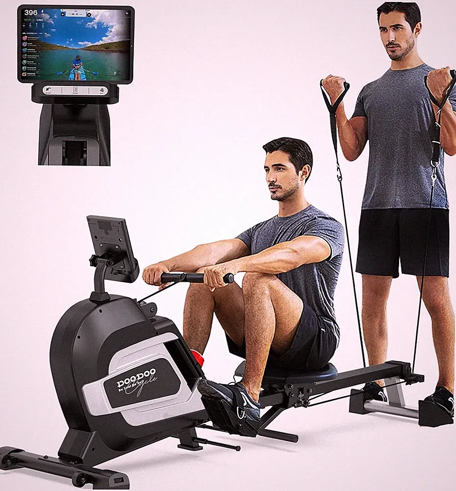 Magnetic Rowing Machine 16 Levels Home Gym Exercise Equipment Folding Rower