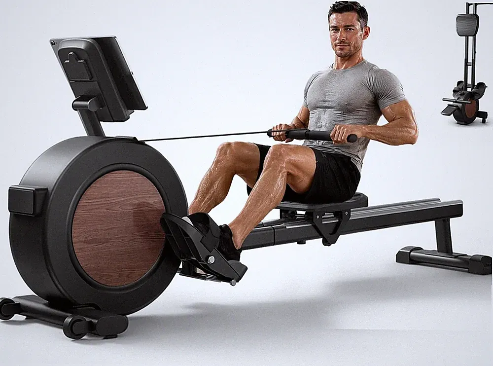 Magnetic Rowing Machine for Cardio Strength 16-Level Resistance UP To 110 LBS