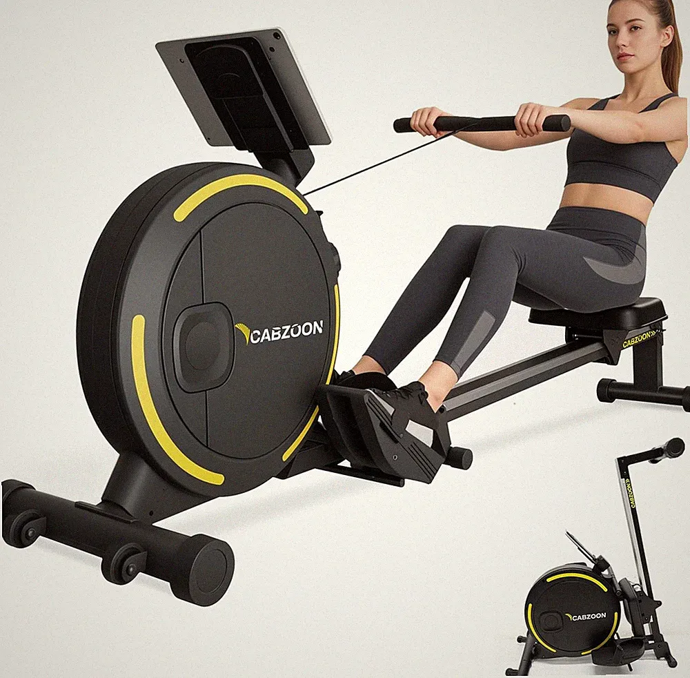 Magnetic Rowing Machine for Home, 265Lbs Capacity, 16 Resistance Levels