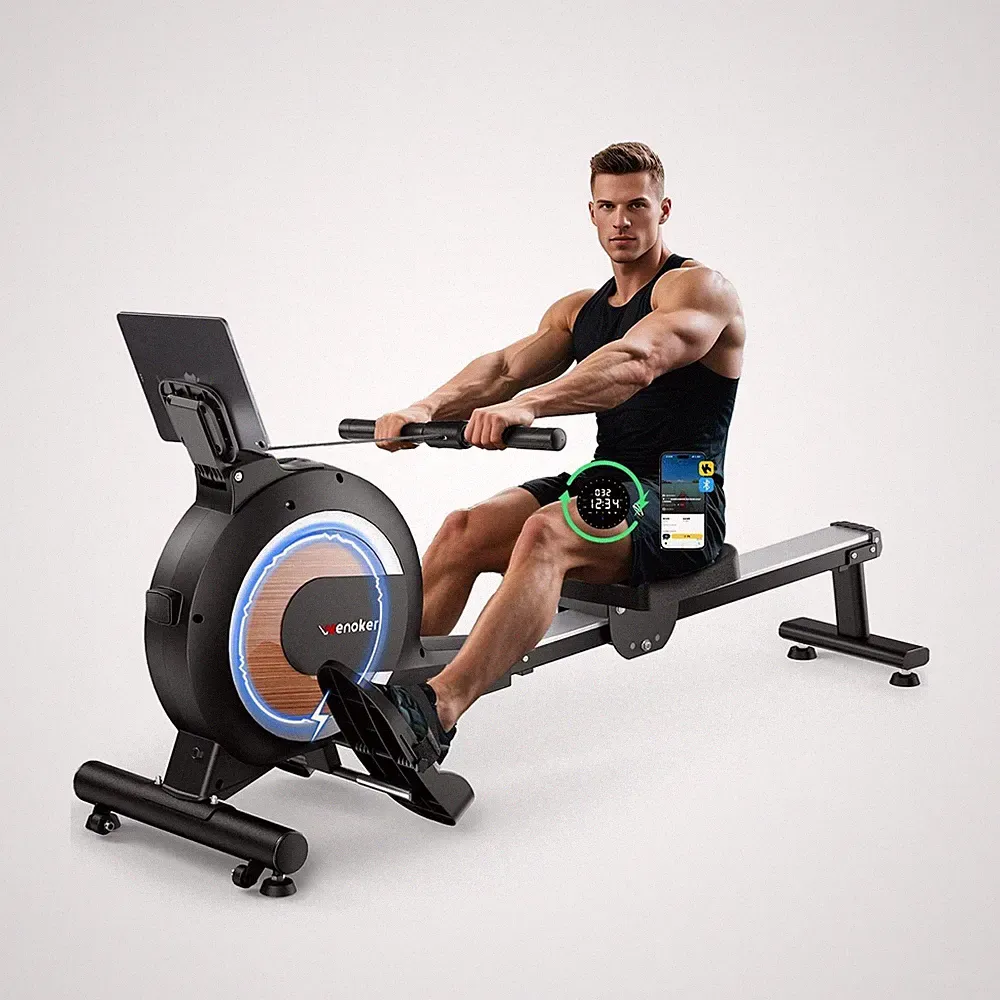 Magnetic Rowing Machine w/ 32-Level Resistance, 350LBS Capacity