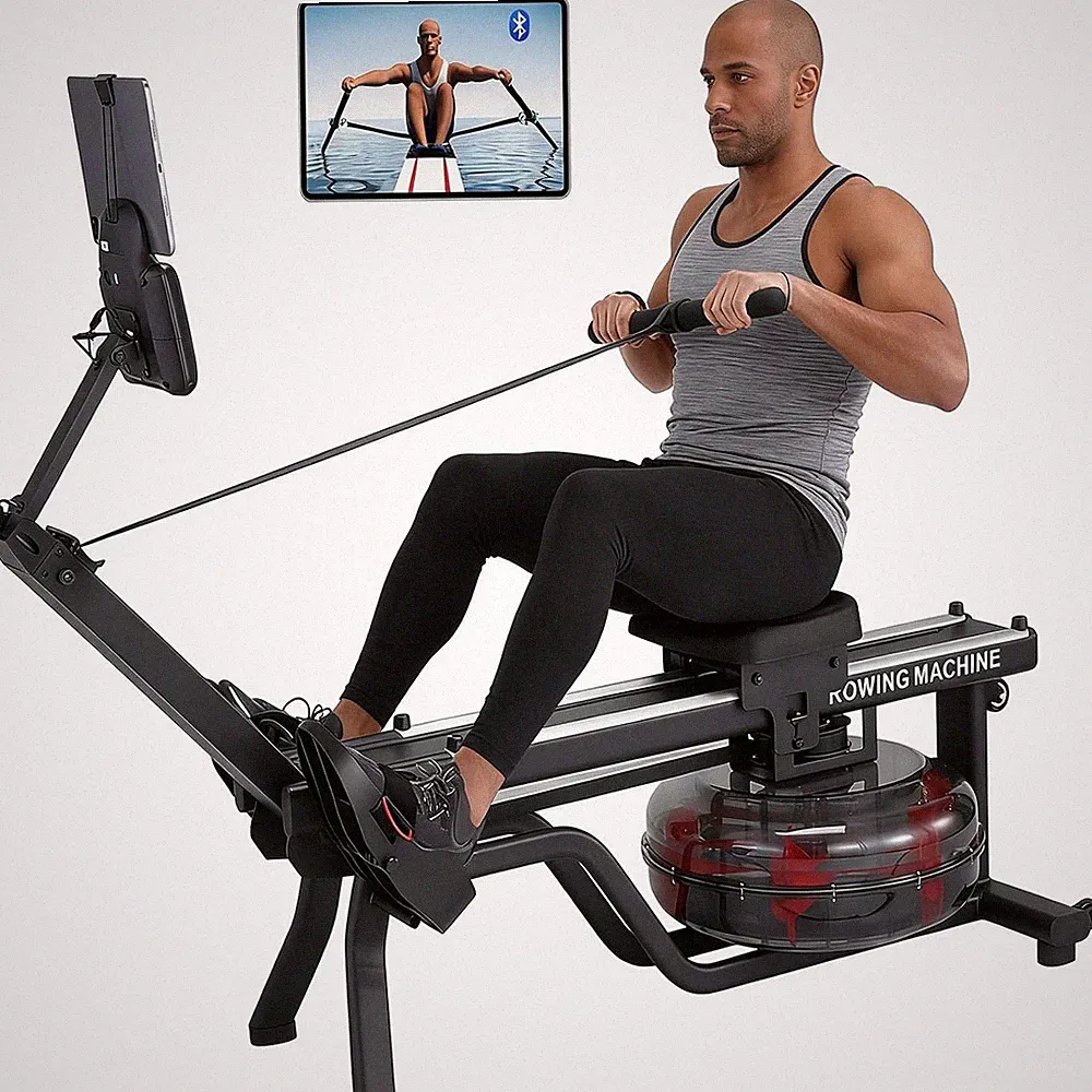 Magnetic/Water Rowing Machine 350 LB Weight Capacity - Foldable Rower