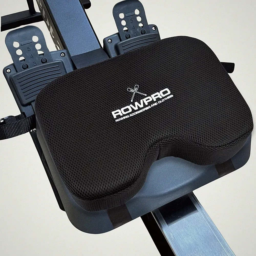 Memory Foam Rowing Machine Seat Cushion For Concept 2 Rower Ergonomic Pad Black