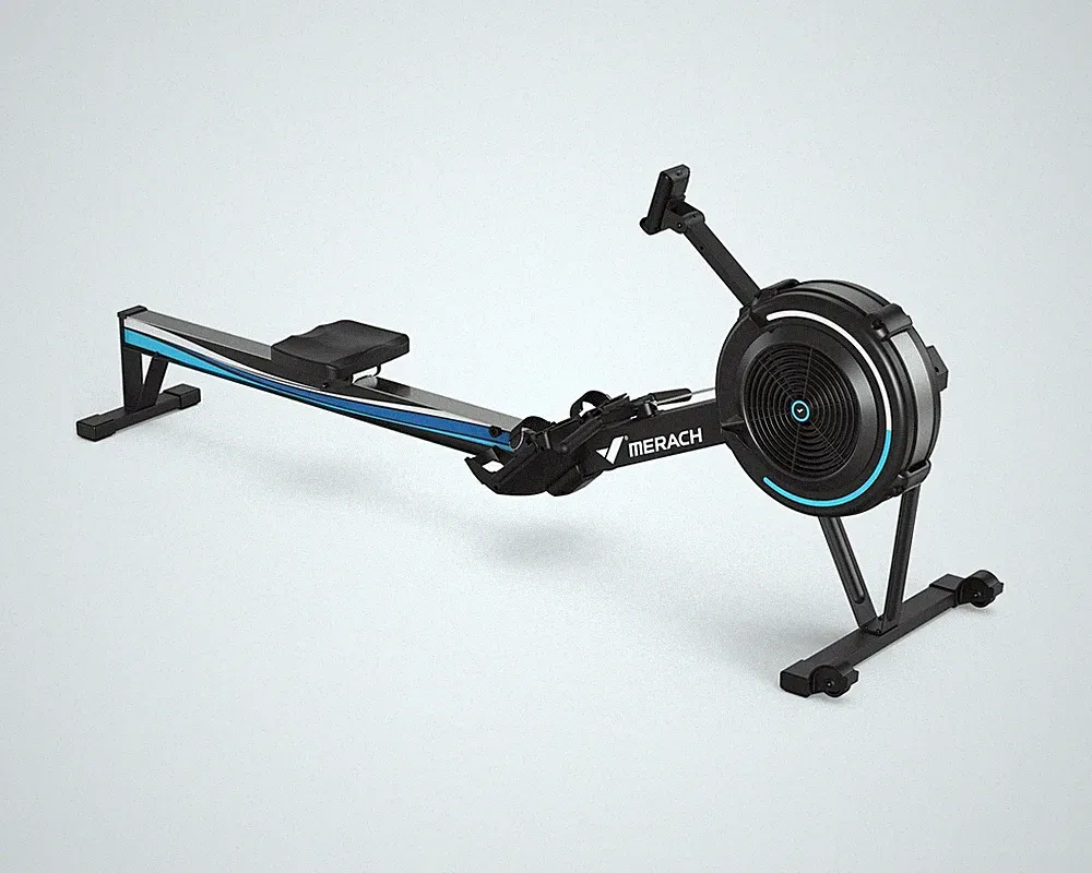MERACH Professional Indoor Rowing Machine, Adjustable Air Resistance Rowing M...