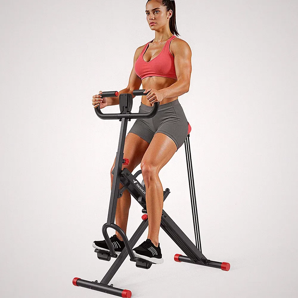 MERACH R07 2 in 1 Squat Rowing Machine Easy Setup & Foldable Exercise Equipment