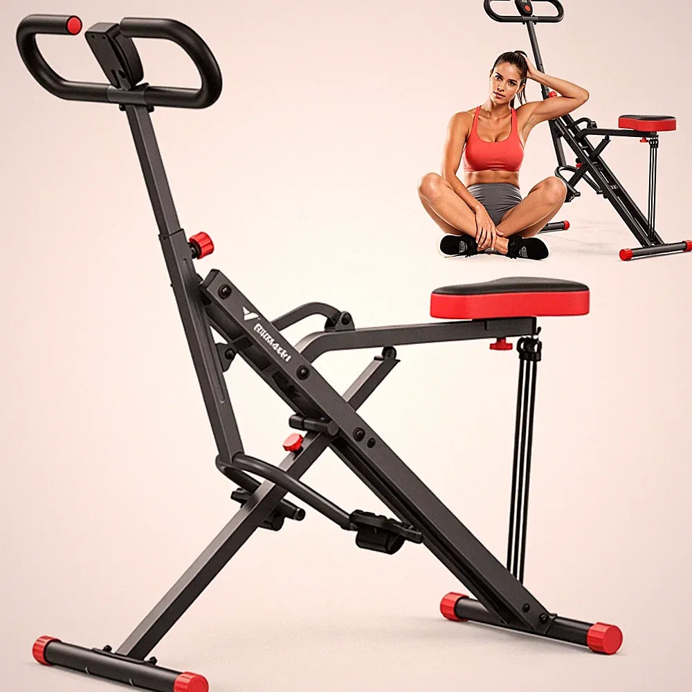 MERACH R07 2 in 1 Squat Rowing Machine Easy Setup & Foldable Exercise Equipment