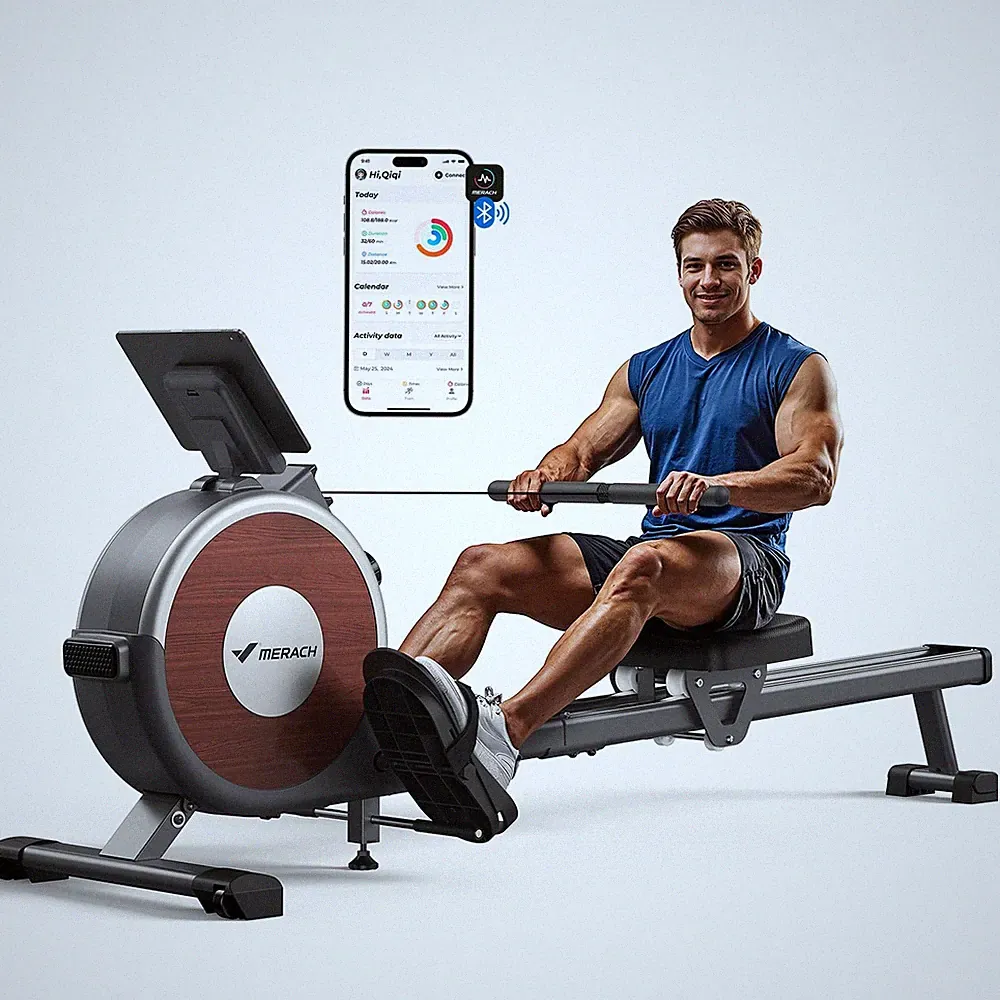 MERACH Rowing Machines for Home, Magnetic Rowing Machine with 16 Levels, Rowe...