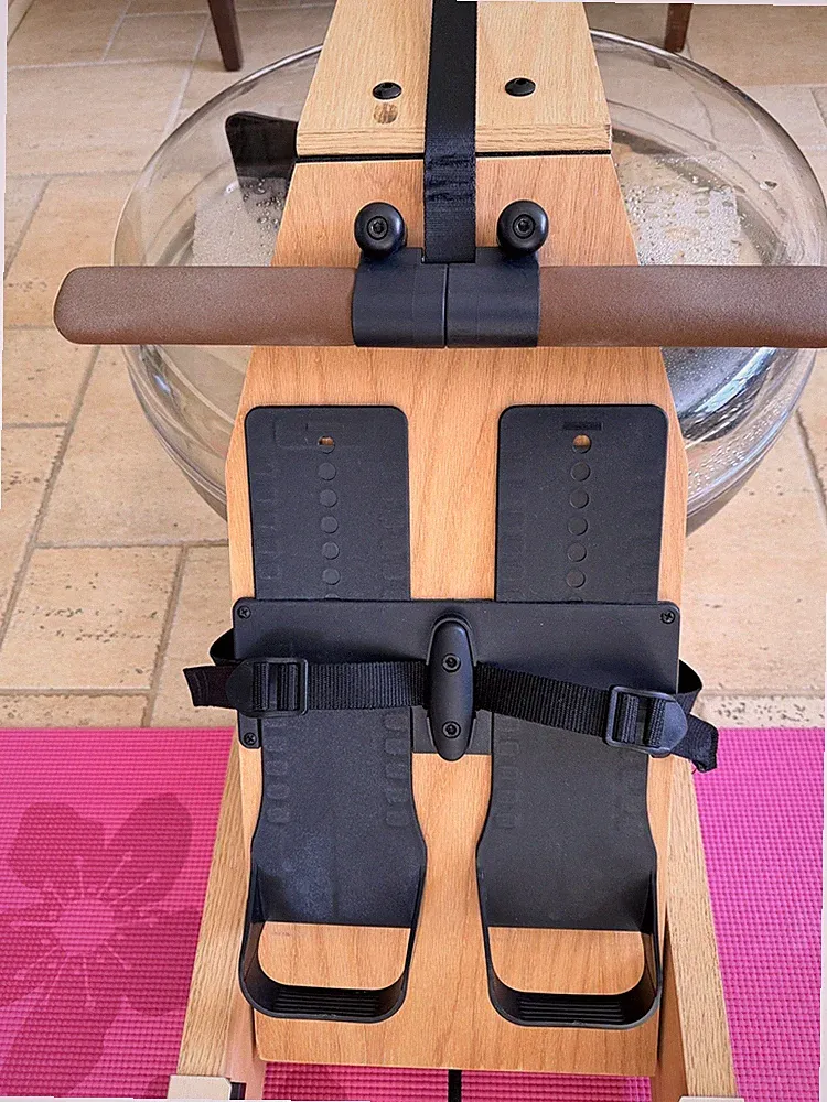 Mr. Right Solid Wood Constructed Water Rowing Machines for Home Standable Wheel