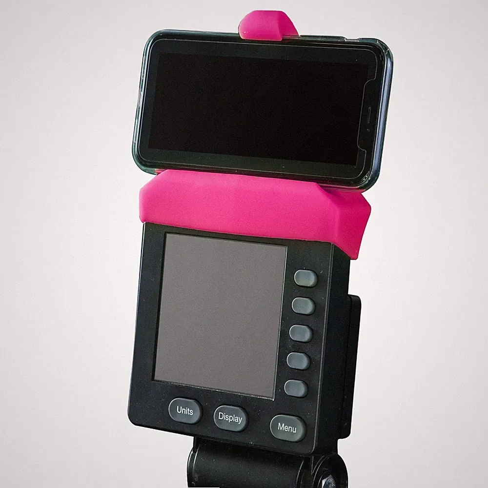 New Pink Phone Holder Made for Concept 2 Rowing Machine, SkiErg and BikeErg. Mad