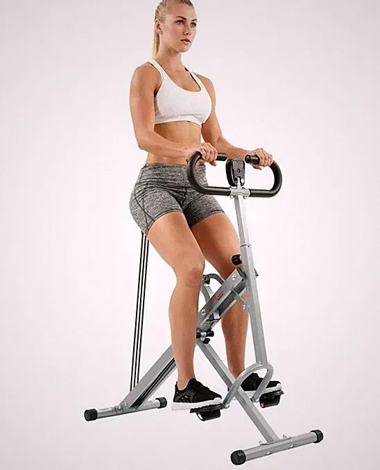 NEW Sunny Row-N-Ride Squat Trainer Cardio Rider Machine Ab Core Glutes Stretch