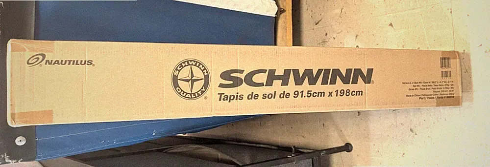 NIB Schwinn Equipment Mat 3' x 6.5' Floor Protector Bicycle Treadmill