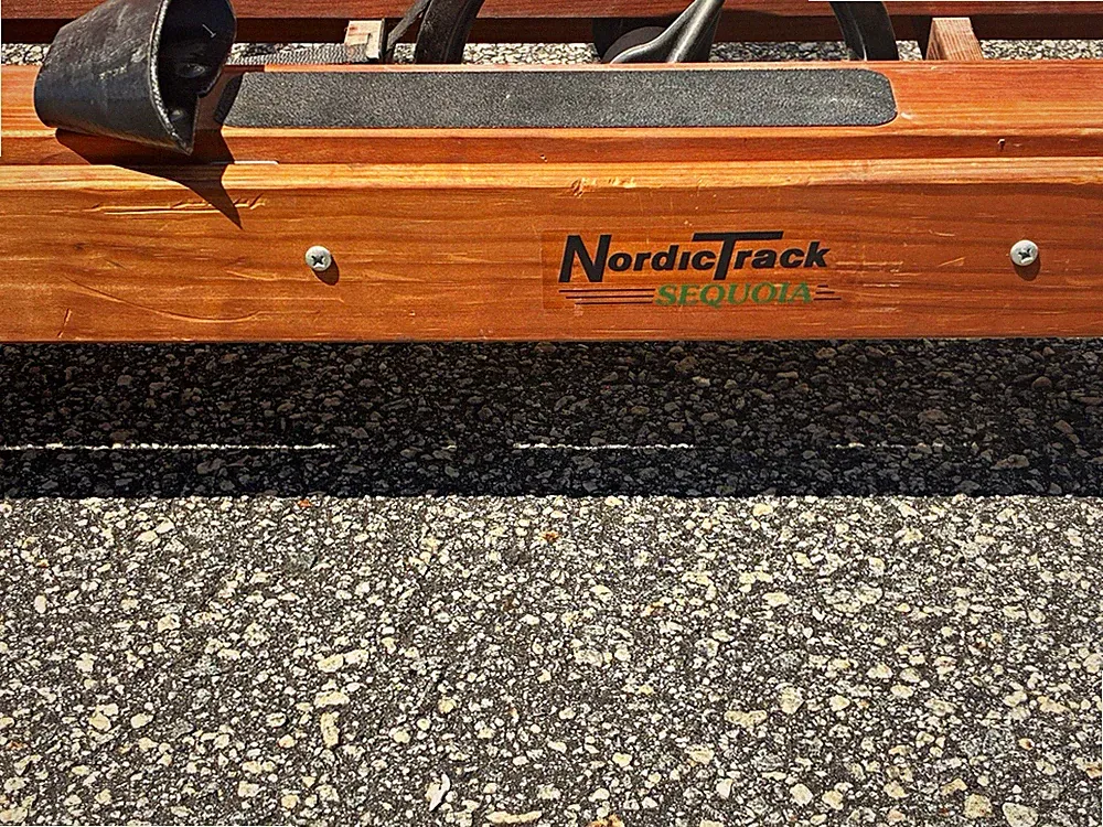 NordicTrack Sequoia Rowing Machine, Wood Frame Brown, Adjustable Footrests