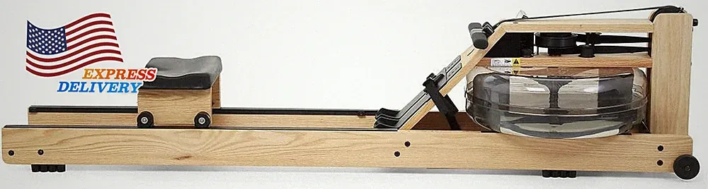 Oak Rowing Machine with S4 Monitor Original Handcrafted Erg Row Machine USA ONLY