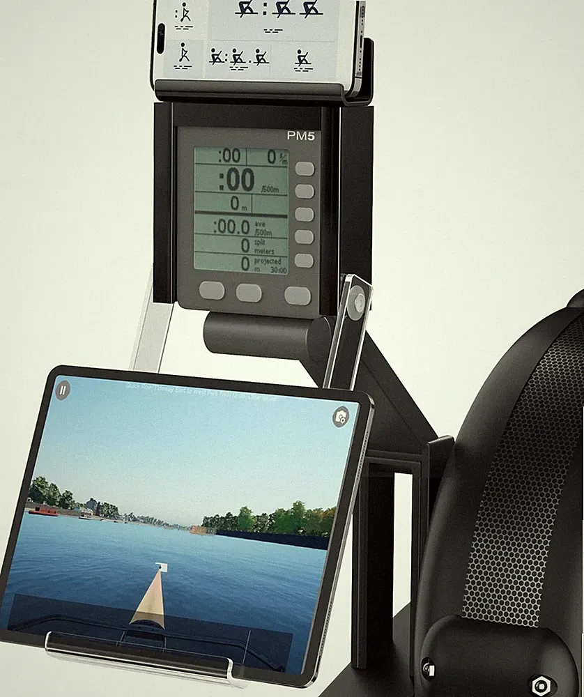 Phone And Tablet Holder Compatible With Concept 2 Rowing Machine Skierg