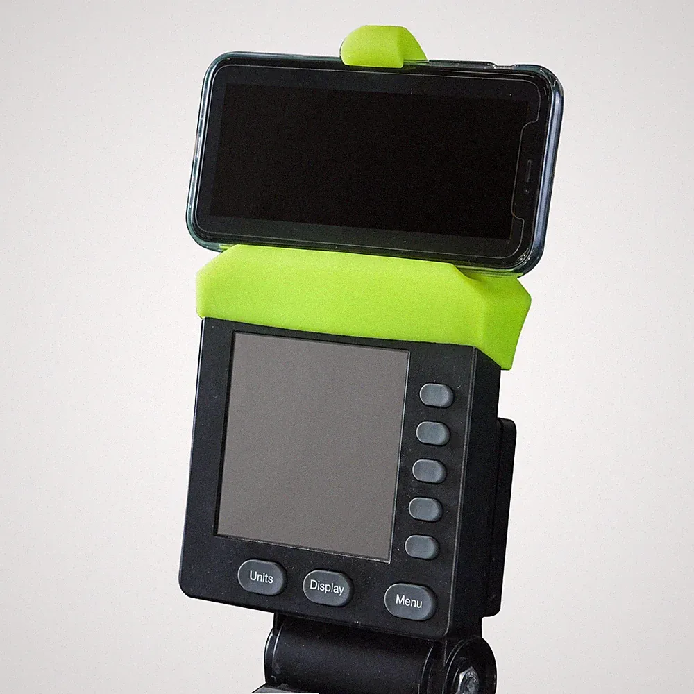 Phone Holder Made for PM5 Monitors of Concept 2 ONE SIZE FITS ALL, Yellow