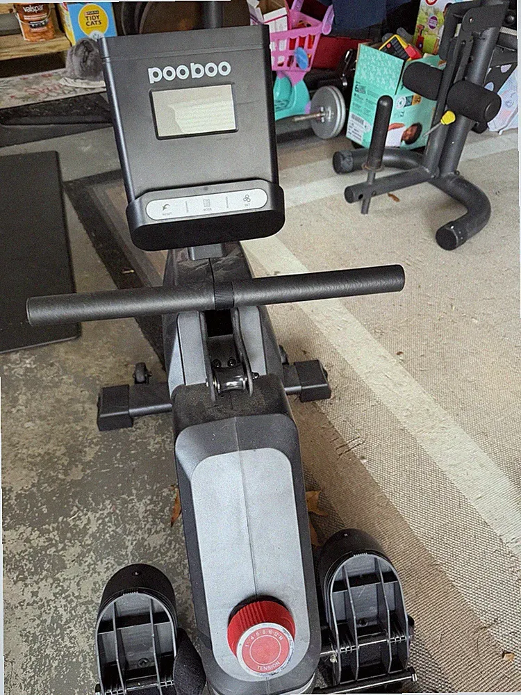 pooboo Magnetic Rowing Machine H015/H016/H017 LCD Display Foldaway Adjustable