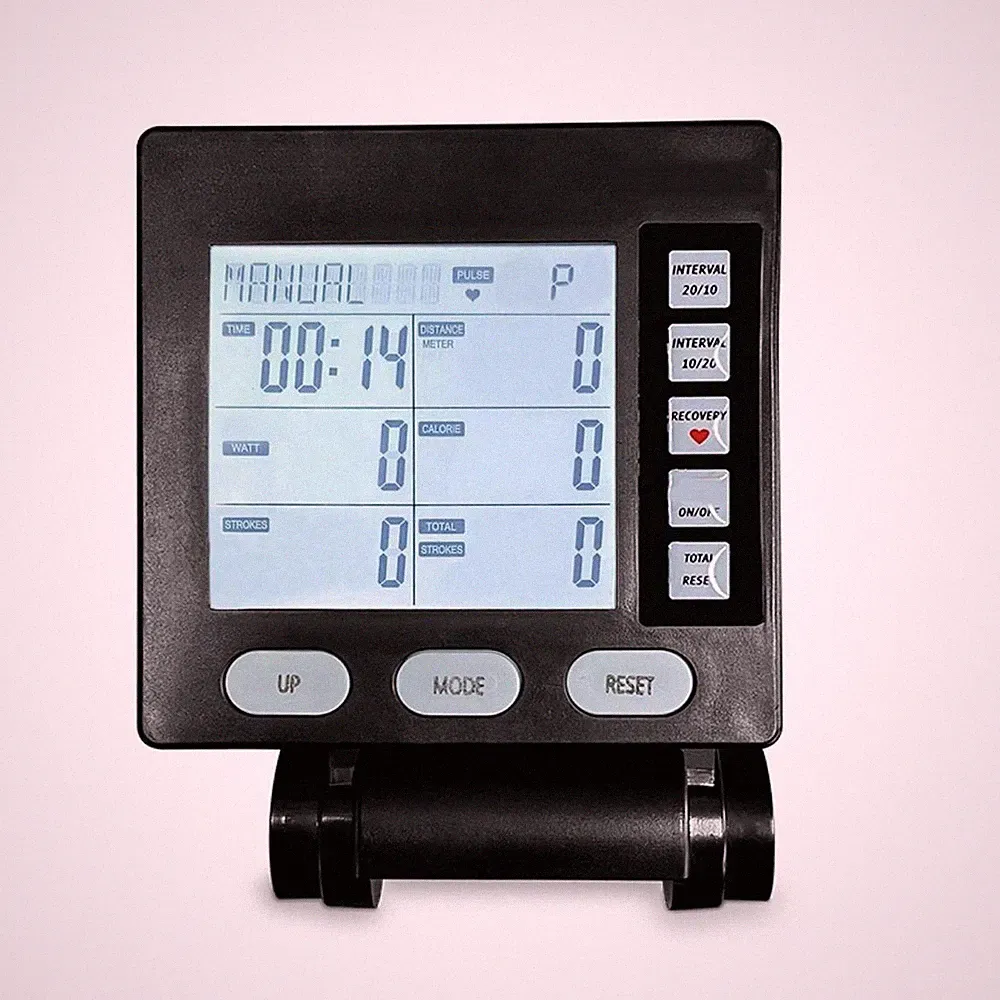 Portable Rowing Machine Monitors Screen App Easy to Install Durable Electronic