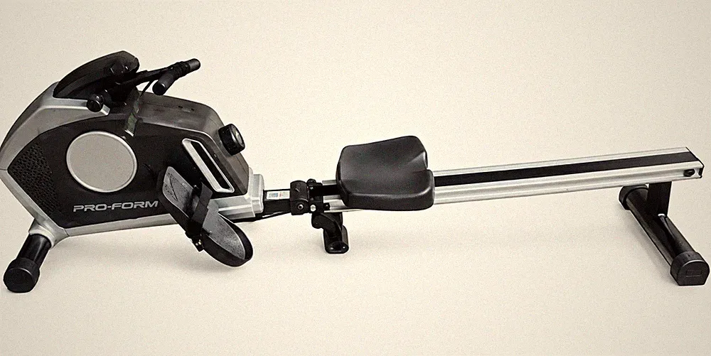 ProForm Rowing Machine w/ LCD Display, Black/Silver, Gym & Training Fitness