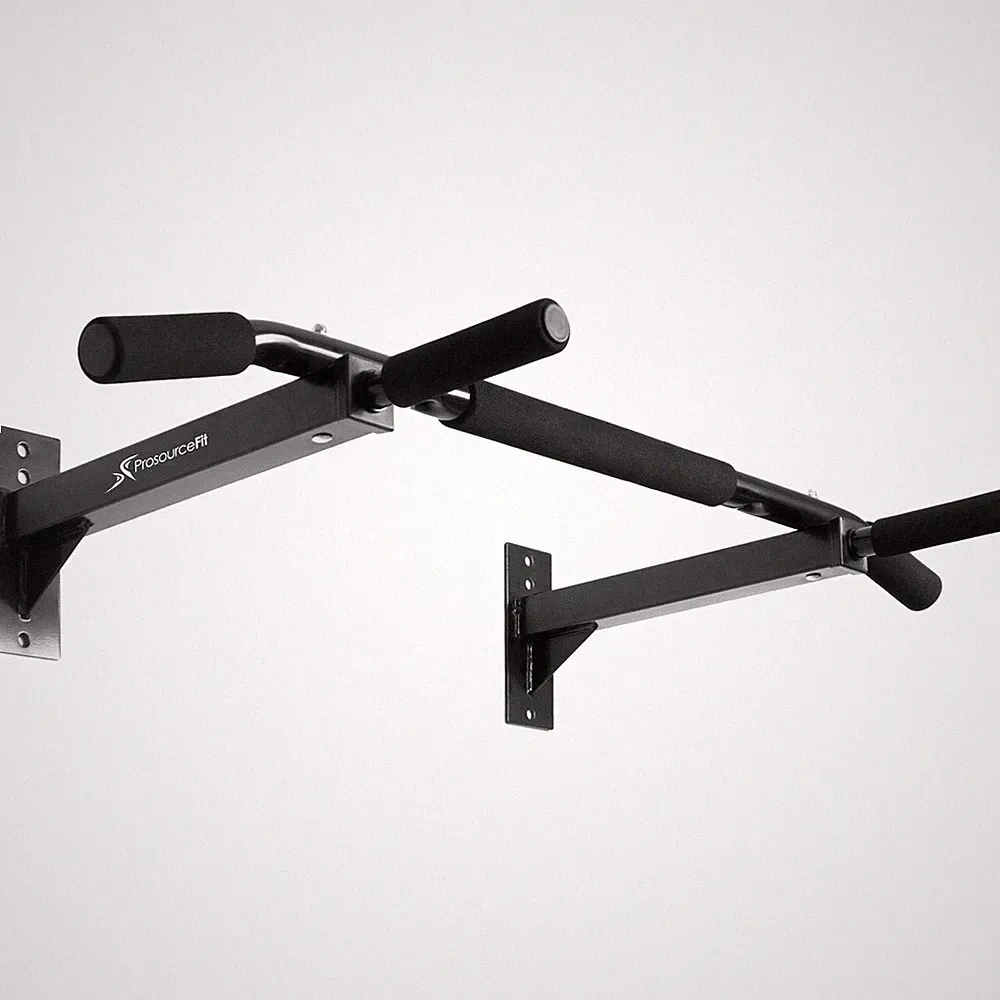 ProsourceFit Wall-Mounted Pull-Up / Chin-Up Bar, Heavy Duty 300 lb. Capacity,...