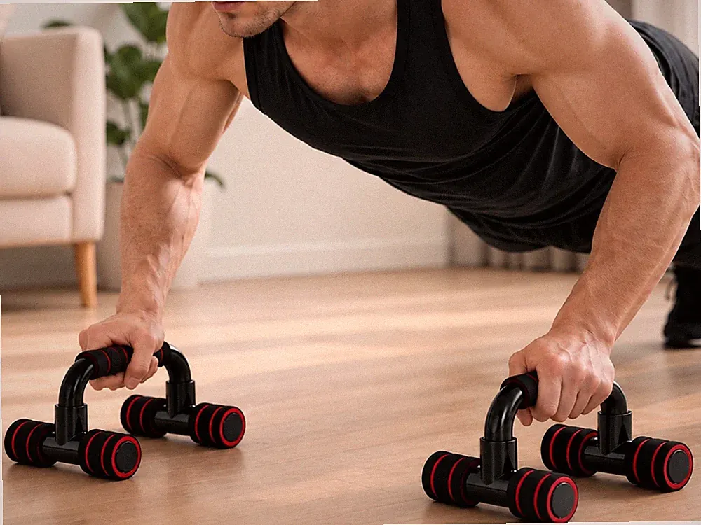 Push Up Handles,Foldable Push up Bars,Portable Rowing Machine Accessories wit...
