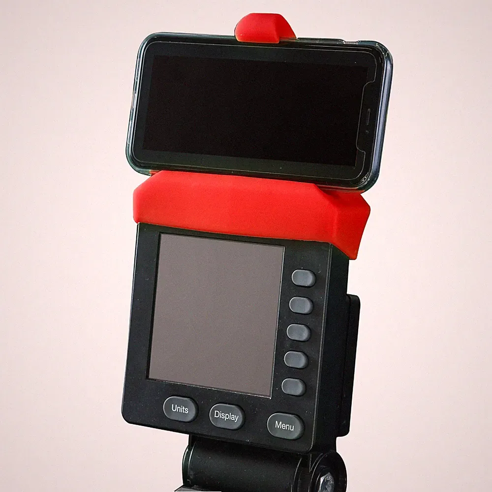 Red Phone Holder Made for Concept 2 Rowing Machine, SkiErg and BikeErg. Made of