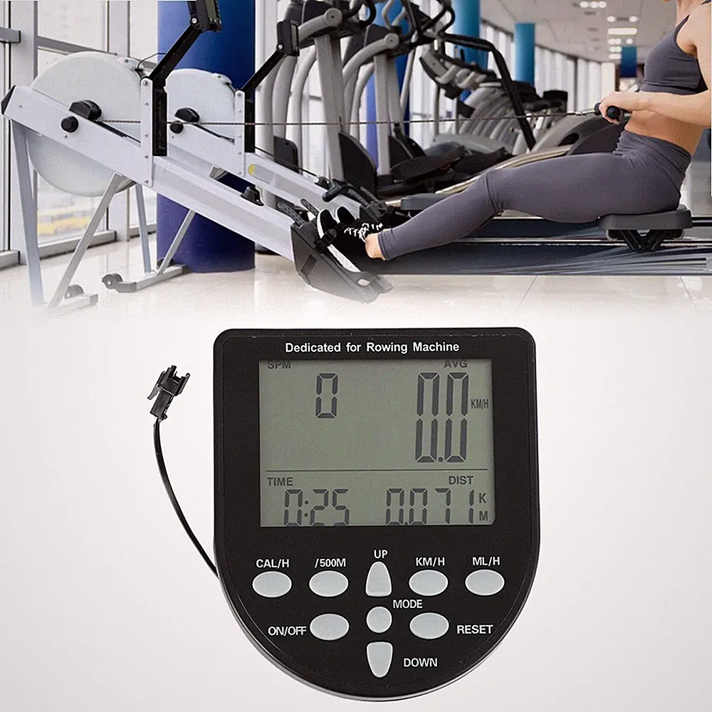 Rowing Machine Counter Easy to Install Lightweight Universal Speedometer for