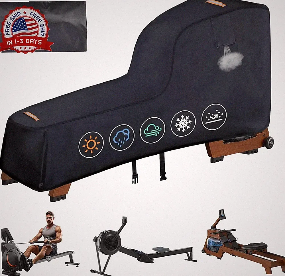 Rowing Machine Cover 420D Waterproof Outdoor Cover for Concept 2 Rower
