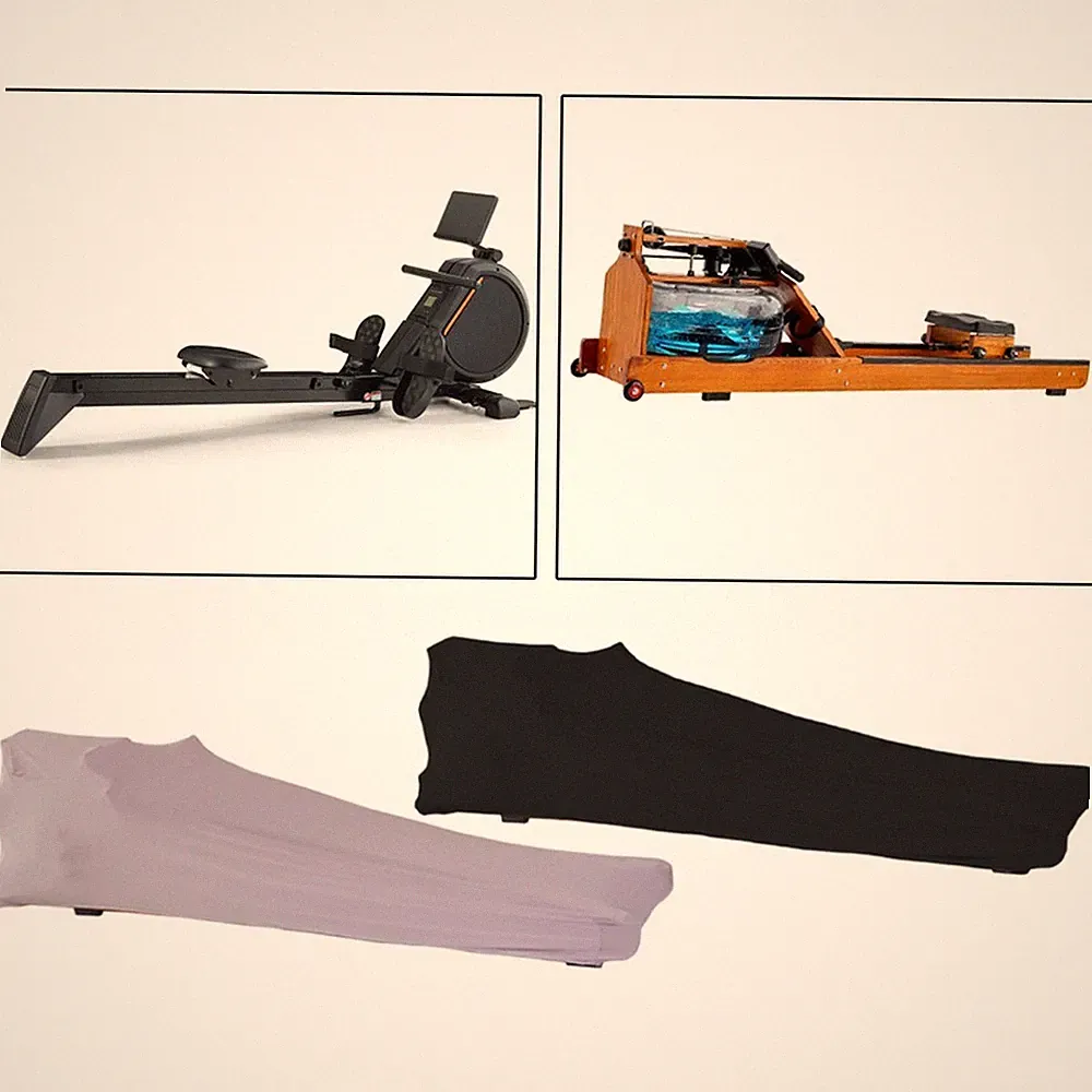 Rowing Machine Cover Black Gray Color Fits Most Magnetic Resistance Models