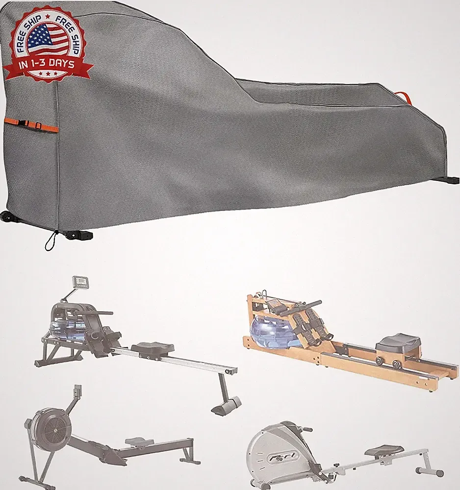 Rowing Machine Cover Waterproof Heavy Duty Outdoor Rower Cover Fits 112"
