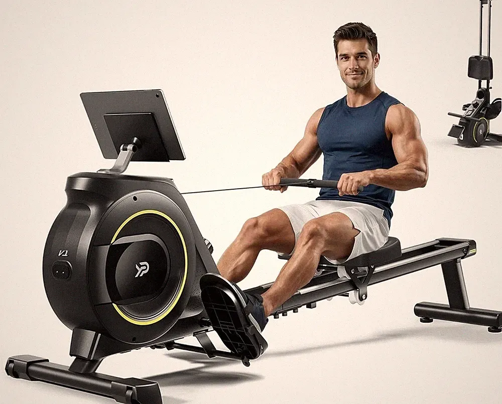 Rowing Machine for Home, 350 LB Capacity, 16-Level Silent Resistance, Magnetic R