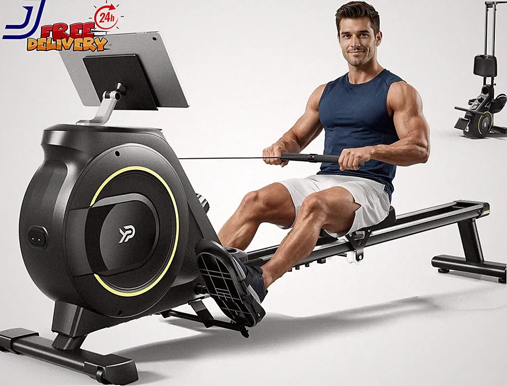 Rowing Machine for Home 350 LB Capacity 16 Level Silent Resistance Magnetic Rowi