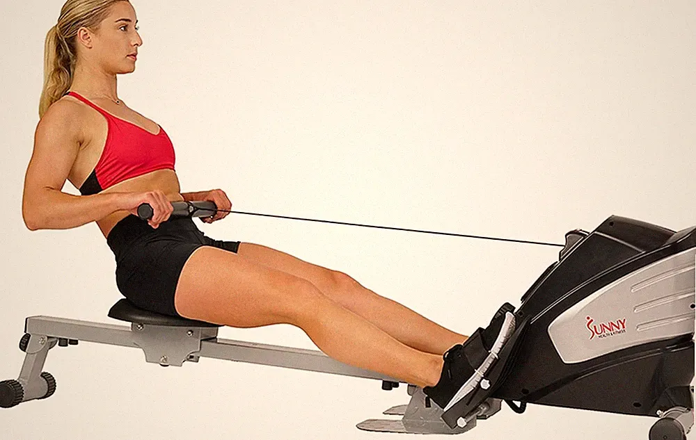 Rowing Machine for Low Impact Full Body Workouts Home Training, Flip-Able Equipm