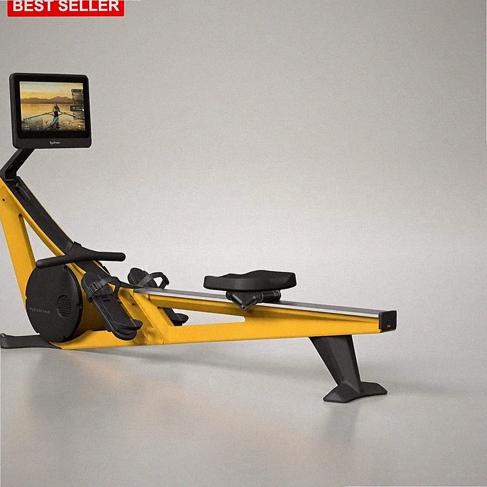 Rowing Machine Home Gym 16HD Touchscreen Live Workouts Compact Foldable Aluminum