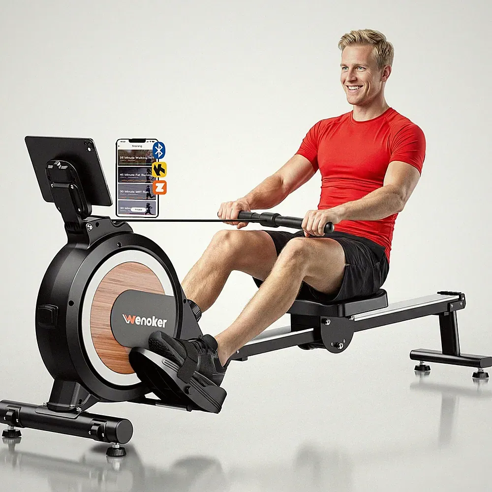 Rowing Machine Magnetic 350 LB Weight Capacity 16 Level Silent Wenoker Home