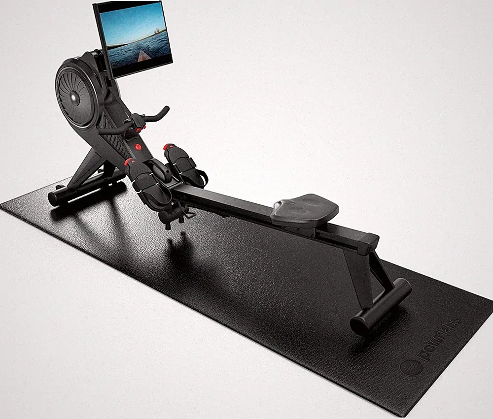 Rowing Machine Mat, Treadmill Mat for Carpet & Hardwood Floors