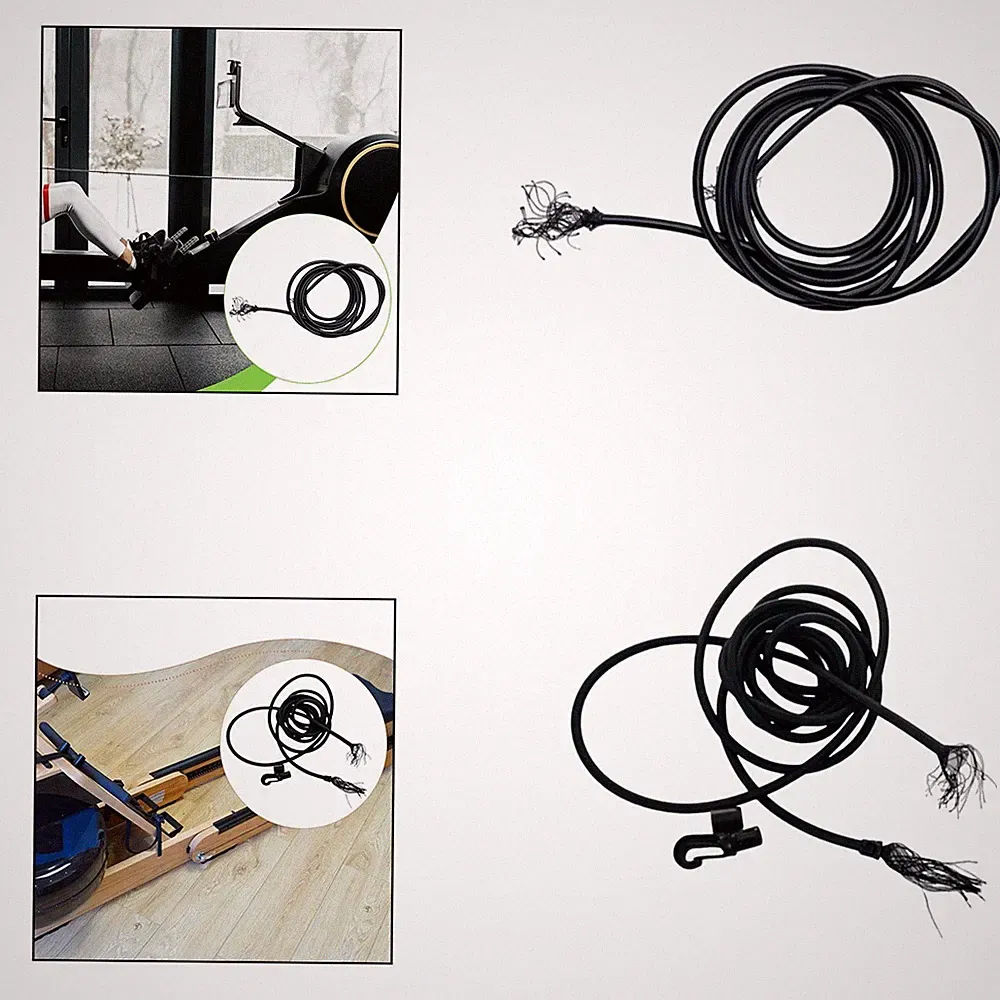Rowing Machine Resistance Rope Easy to Use Gym Replacement Home Elastic Rope