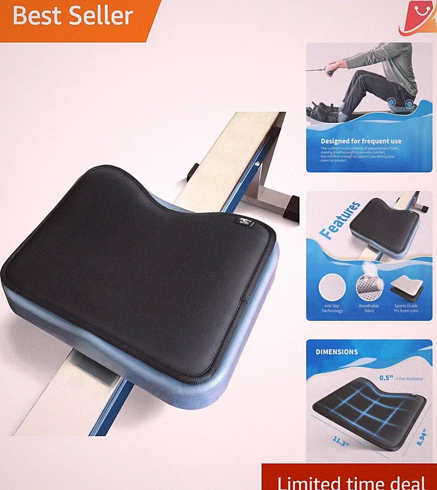 Rowing Machine Seat Cushion Compatible with Concept 2 Hydrow WaterRower Seat Pad