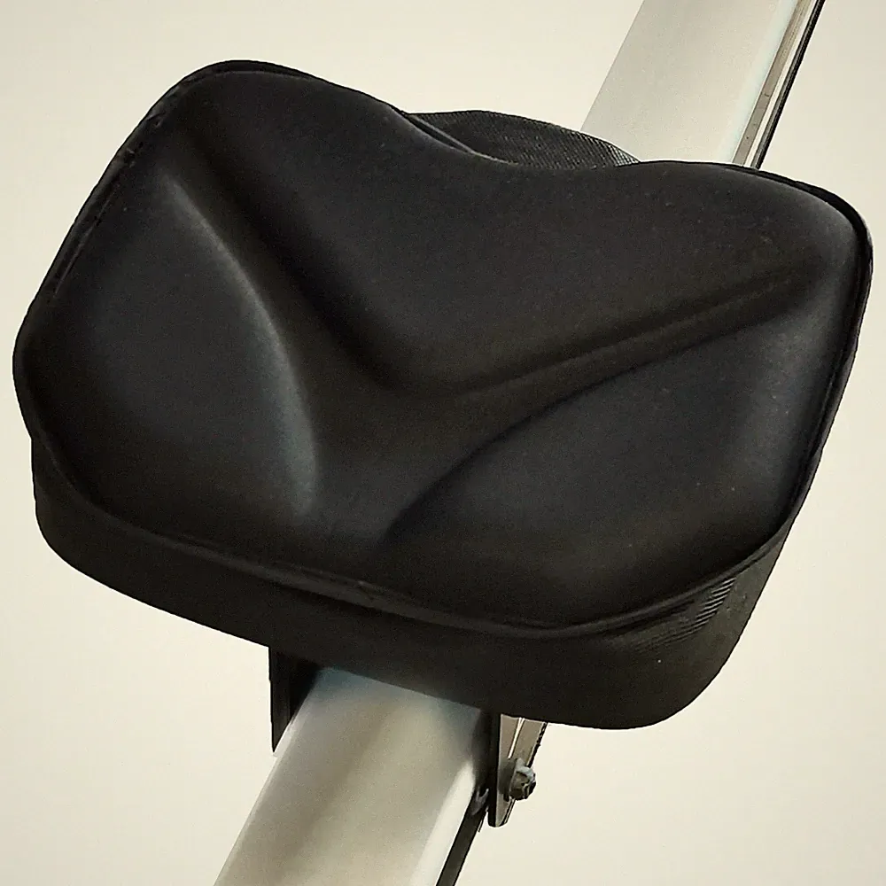 Rowing Machine Seat Cushion Compatible with Concept 2 Rower - Pad Black