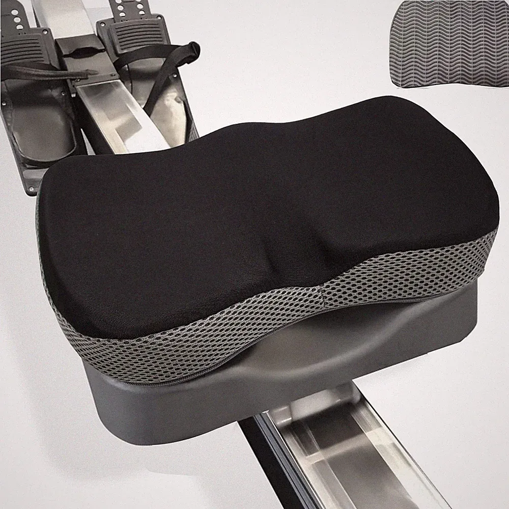 Rowing Machine Seat Cushion for Concept 2 Rower – Memory Foam Pad with Non-Sl...
