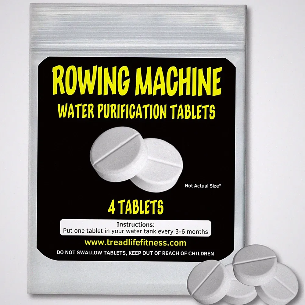 Rowing Machine Water Cleaning Tablets | Universal 4 Count (Pack of 1), White