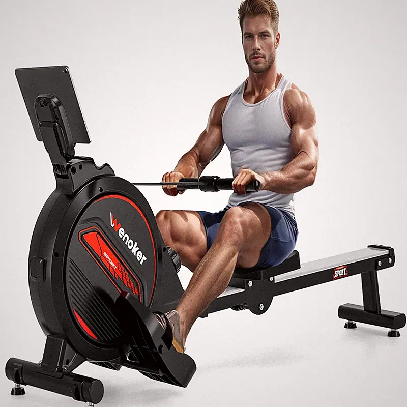 Rowing Machine Wenoker Magnetic Rower For Home 350Lb Weight Capacity Whisper